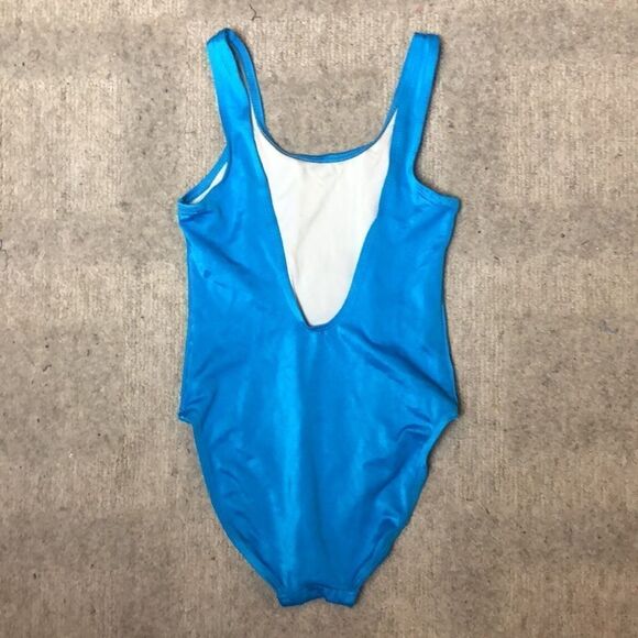RARE Vintage 1980’s Electric Blue Coca-Cola Swimteam Bathing Suit - Picture 5 of 10
